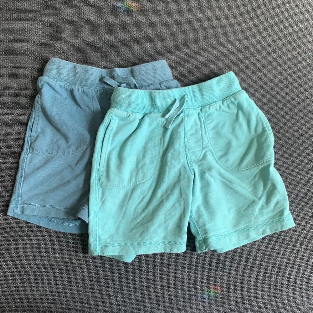 Primary bundle of blue gym shorts, 4-5Y